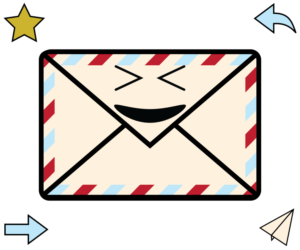 Happy Email Logo, when you send a well structured email, you should be happy!